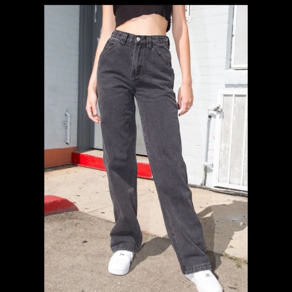 -Brandy Melville black high rise  jeans size small